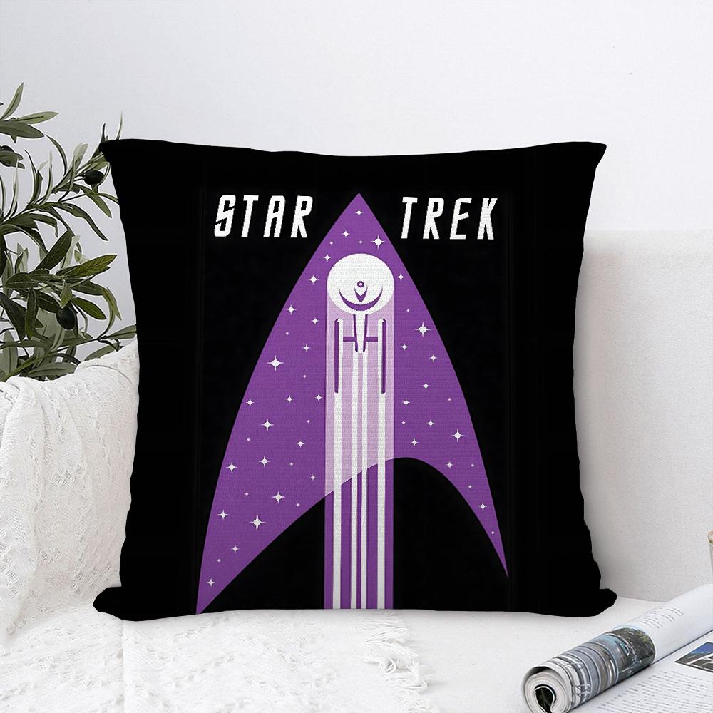 S-Star T-Trek Schiff Film Kissenbezug Sofa Dekorativ Zuhause Doppelseitiger Druck Plüsch Quadratische Wurfkissenbezüge Kissen Dekor