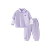 Minibala Kids' Anti-Pill Faux Two-Piece Sweatshirt & Pants Set