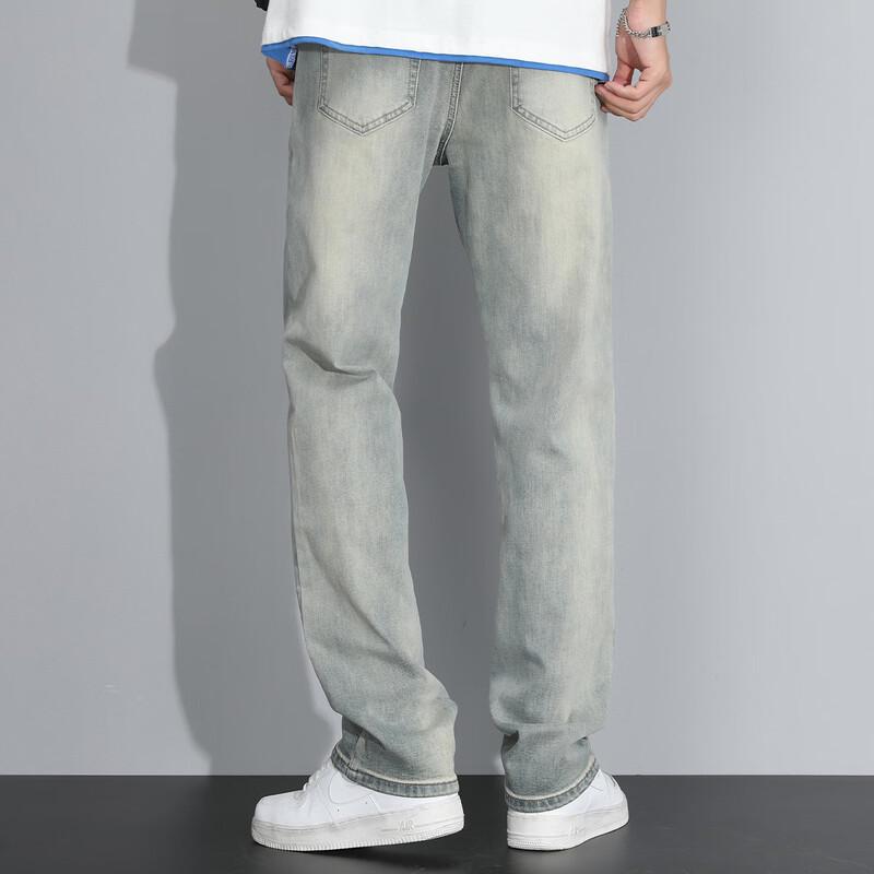 Jeep Men's Loose Straight Fit Jeans