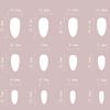 Nude&Red Fake Nails with Metal Shape Decor Charming Comfortable to Wear Manicure Nails for Women and Girl Nail Salon