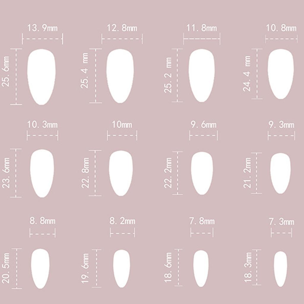 Nude&Red Fake Nails with Metal Shape Decor Charming Comfortable to Wear Manicure Nails for Women and Girl Nail Salon