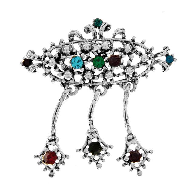 

Новая брошь со стразами и слезами в виде глаз, винтажная мода, абстрактный дизайн, ювелирные изделия, модные антикварные аксессуары, материал из сплава