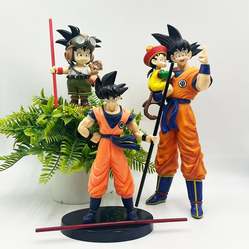 * Hot Sold Dragon Ball Son Goku Super Saiyan Anime Figure Goku Dbz Action Figure Model Gifts Collectible Figurines.