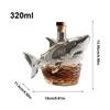 Decantor Whiskey Rechin 320ml Pahare Alcool Rechin Decantor Distribuitor Decor Acasă Statuetă Animal Sticlă Lichior Golă Pentru Vecin