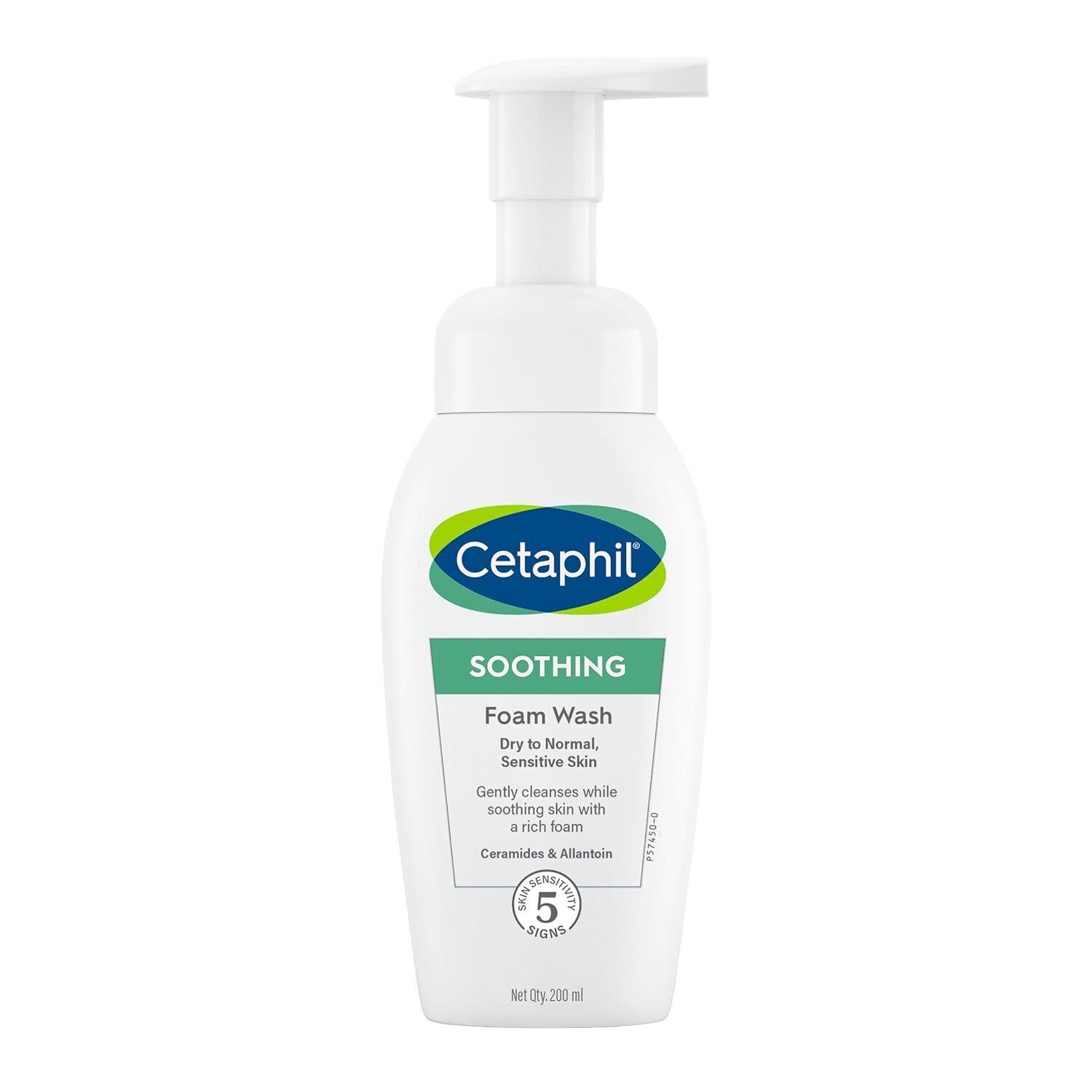 

Cetaphil Успокаивающая пенка для умывания, средство для умывания для сухой и нормальной чувствительной кожи, 200 мл