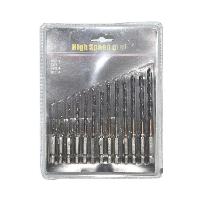 

Набор спиральных сверл с шестигранной ручкой из нержавеющей стали для ручного сверления и пробивки отверстий. В комплект входят спиральные сверла из быстрорежущей стали. 13pcs blister pack