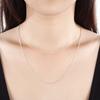 10pcs 925 Sterling Silver Fine 1MM Snake Chain Necklace for Women Man 16-30inches Fashion Party Wedding Jewelry Gifts Wholesale