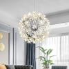 Modern Luxury Crystal Chandelier Dandelion Round Ball Pendant Ceiling Lamp for Dining Living Room Hanging Light New
