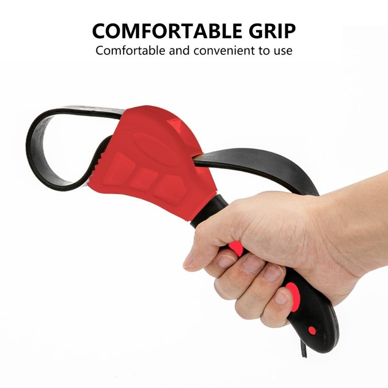 2pcs Rubber Strap Wrenches set Multipurpose Strap Wrench Oil Filter Removal Tool set for pipe Filters & Oil Removal