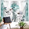 Tapestry Rustic Farm Flowers Farm Turquoise