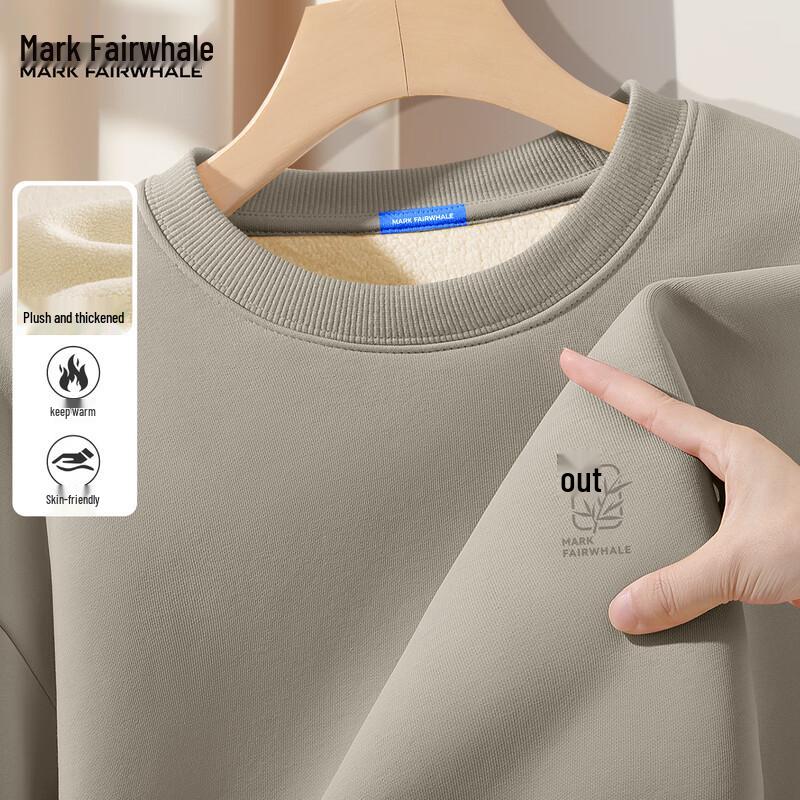 Mark Fairwhale Herren Fleecegefüttertes Rundhals-Sweatshirt