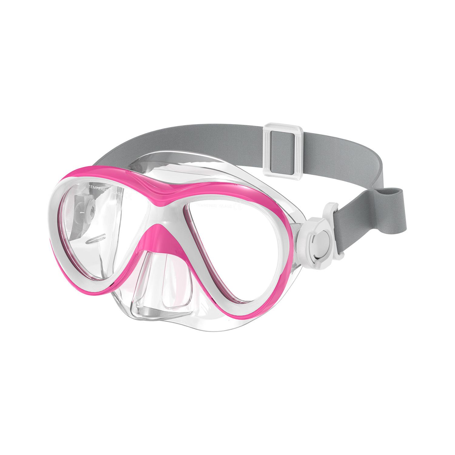 Cross-border Children s Silicone Webbing Diving Goggles HD Waterproof Snorkeling Mask Set Swimming Glasses Screen Printed Super Children
