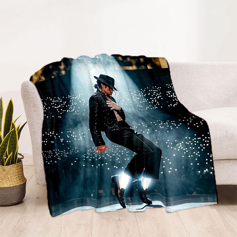 Michael Jackson 125 Blanket Durable Comfort Suitable for Picnics Bedding Office Chair All-Season Use Digital Print Birthday Christmas Gift Blanket