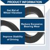 Car Wheel Hub Centric Rings Wheels Center Shaft Shock Absorbing Hubrings Durable Polycarbonate OD 74.1mm To ID 59.1mm 2 Pcs Black
