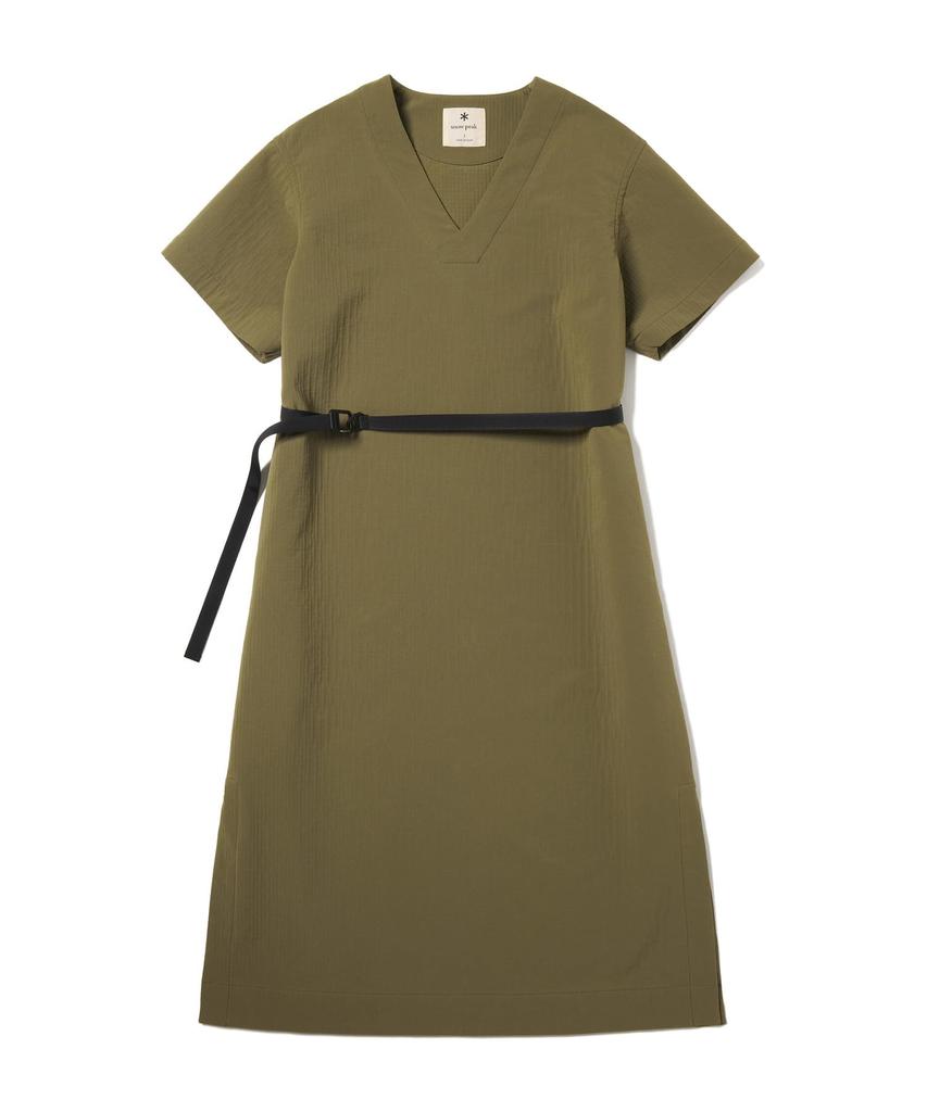 Snow Peak Easy Cloth Dress Tops OLIVE 3 SH-25AW005 Women's Dress,