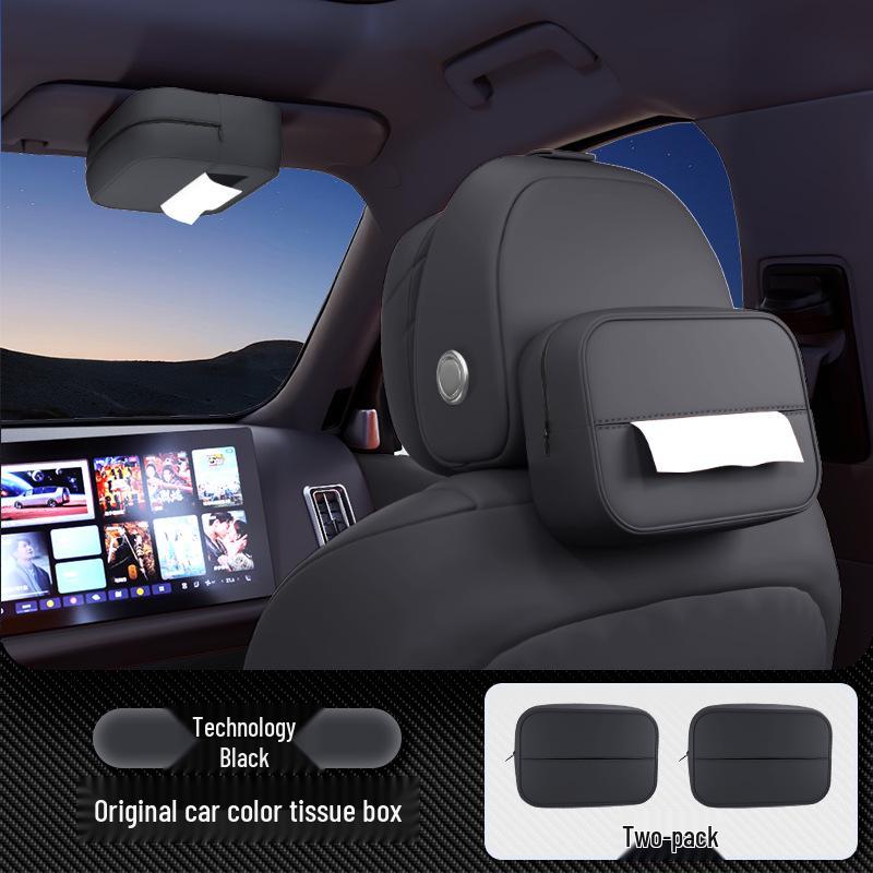 Shangjie H5 Tissue Box: Premium Hanging Car Seat Tissue Holder for 25 Models - Luxury Interior Decor Accessory