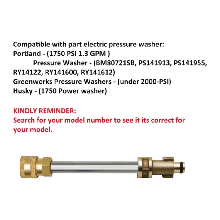 Anti-corrosion Pressure Washer Gun Adapter High Pressure Connections Accessories