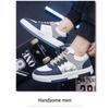 Mens Breathable White Thick Sole Fashion Versatile Casual Sports Skate Shoes