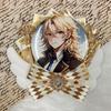 G Trigger Itasha Rosette with Wings for Can Badges, Angel Design, 57mm and 58mm, Perfect for Itasha Bag Decorations, Handmade Rosette with Ribbon,