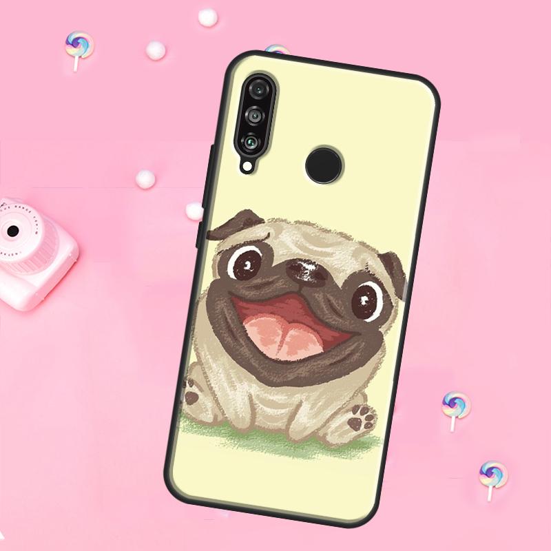 Funny Pug Dog For Huawei Nova 10 9 SE 3i 7i 8i 11i 12i Y73 Y90 Y70 Y72 Y61 Y91 P60 Pro P30 P40 Lite Case