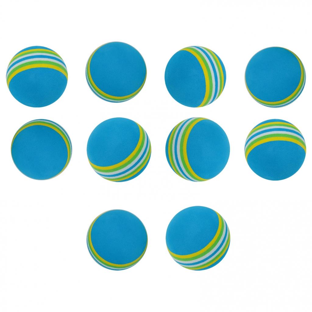 Colorful Rainbow Sponge Balls for Golf Swing Training (10pc Set)