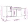 VidaXL Meuble TV Blanc 100x35x55 cm Bois d'ingénierie 831316