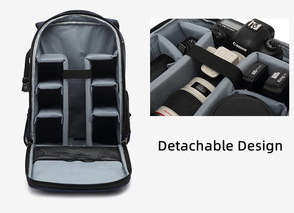 Professionell Kameraryggsäck med SLR-kamera Stativ och Svart Interiör för Utomhus Kompatibel med och Mer [Chonor] Förvaring, Bärande,