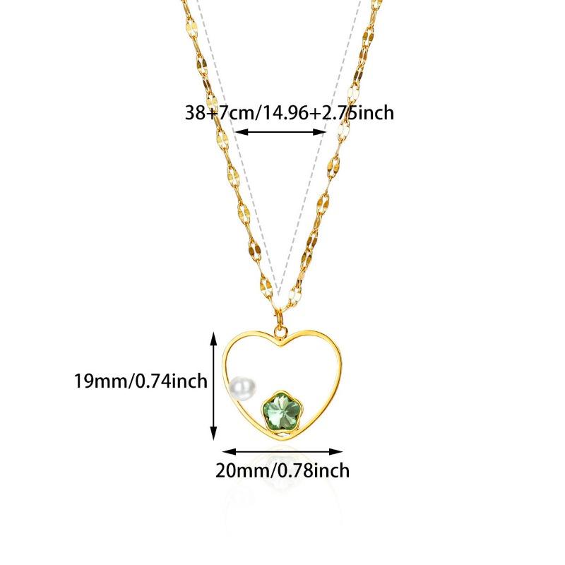 Hot Sale New Shell Heart Necklace Women's Pendant Necklace Little Girl Fashion Jewelry Accessories Collarbone Chain