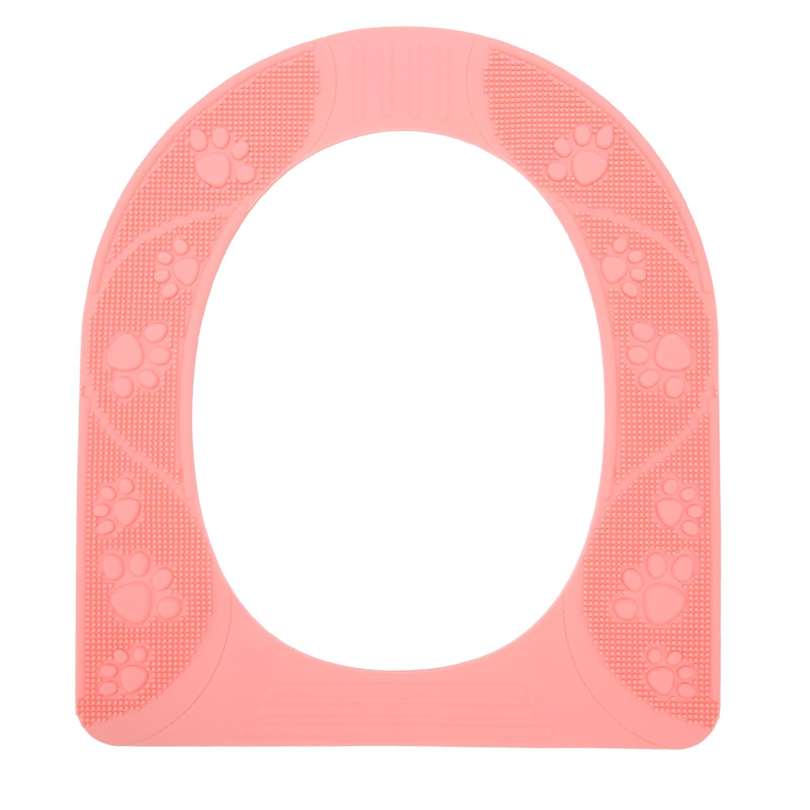 

Универсальная накладка на сиденье для унитаза на четыре сезона, моющаяся силиконовая нескользящая накладка на сиденье для унитаза, небесно-голубая розовый