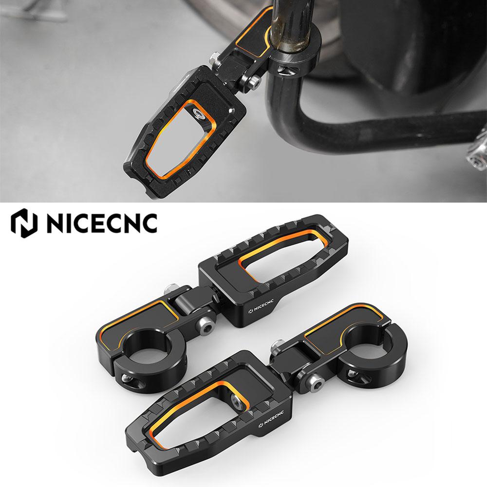 NICECNC For Harley Street Glide FLHX 2006-2023 Street Glide Special/CVO Road King FLHR 2014-2023 Engine Bumper Footpeg Footrest