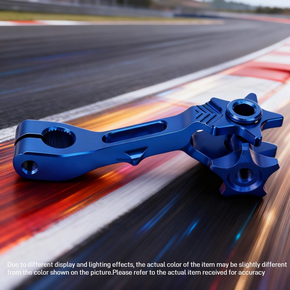 

Motorcycle off-road vehicle modification accessories CNC five pointed star rear brake arm suitable for all vehicle models синій