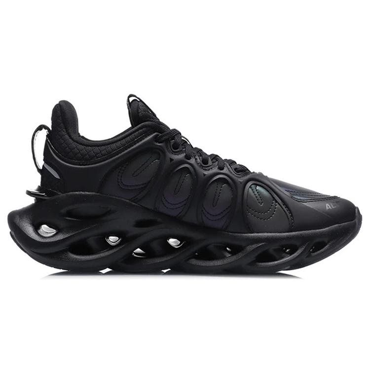 New LiNing Arc ACE Cushioning Breathable Lightweight Rebound Low Top Running Shoes Women's Black ARHP226-12
