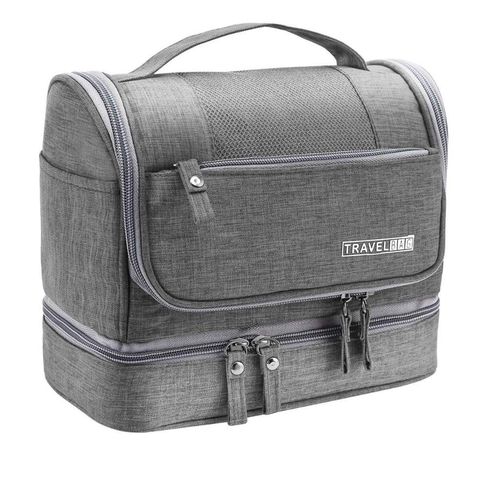 Handing Toiletry Bag, Well Divided Toiletry Bag for Travel, Waterproof Travel Dopp Kit