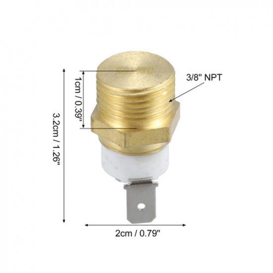 Universal Engine Cooling Fan Temperature Sensor Switch 3/8'' NPT Pack of 1