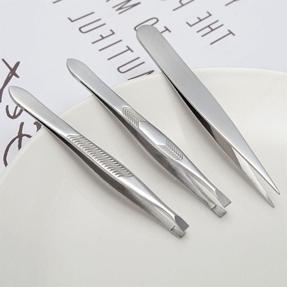 Multipurpose Stainless Steel Beards Tool Ingrown Hair Removal Plucking Eyebrows Eyebrow Tweezers