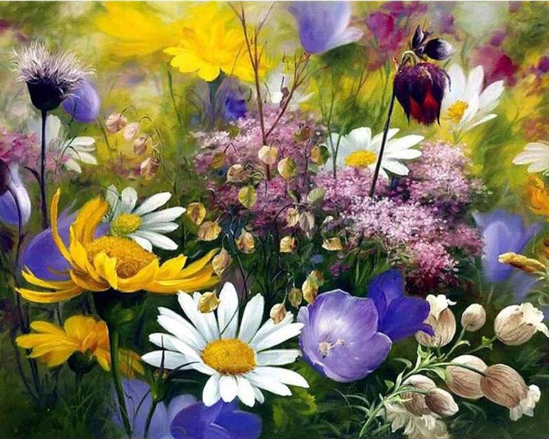 

5D DIY Полный квадратный круглый Алмазная вышивка Картина Розы Цветы Алмазная мозаика Пейзаж Украшение дома Full Round 20X30CM