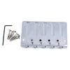 Electric Bass Bridge 5 String Bass Saddle Bridge Thickened Tailpiece Bridge Replacement with Screws Wrench