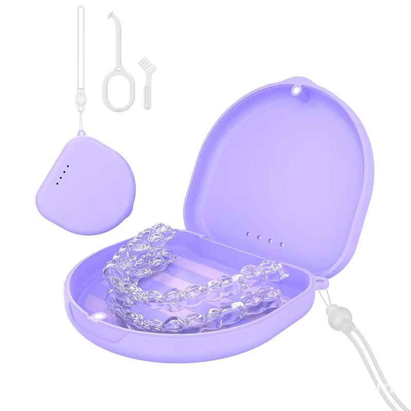 Multifunctionele opbergdoos voor onzichtbare beugels, plastic opbergdoos voor orthodontische beugels, opbergbakje voor kunstgebitten, opbergdoos voor tandheelkundige retainers.