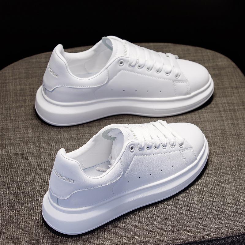thick-soled white shoes women's versatile Korean version of sports muffin shoes black shoes men's and women's shoes small height
