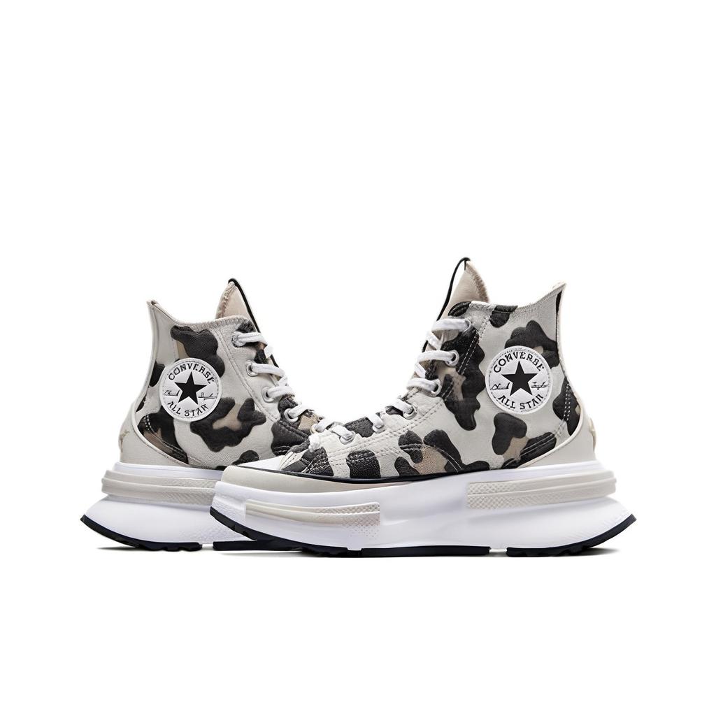 Converse Run Star Legacy Simple Versatile Durable Height Increasing Shock Absorbing High Top Canvas Shoes Unisex Sneakers Beige Black A05361C