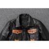 Chinese Size Classic 507 Men Leather Jacket Genuine Cowhide Vintage Slim Short Spring Autumn