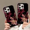 Elegante Rote Lilienblume Handyhülle für Samsung S25 S24 S23 S22 S21 S20 Note20 FE Ultra Plus 5G Weiche Hülle