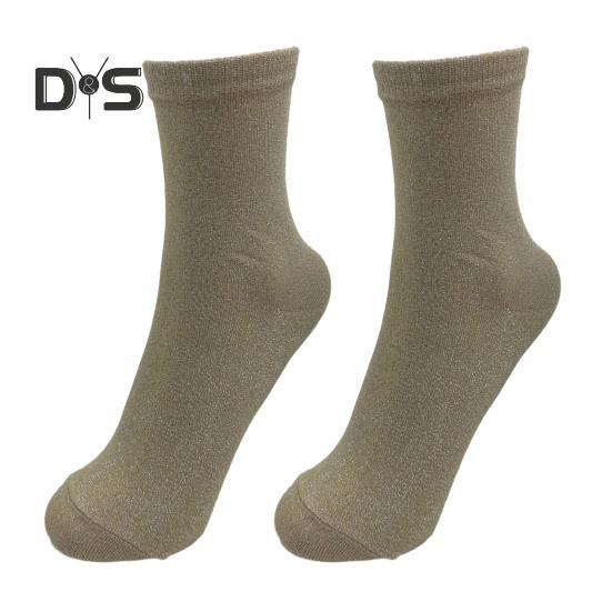 Women's Glitter Ankle Socks Sparkly Metallic Crew Socks Ladies Shiny Piles Socks Summer Thin Cotton Sock for Ladies Girls