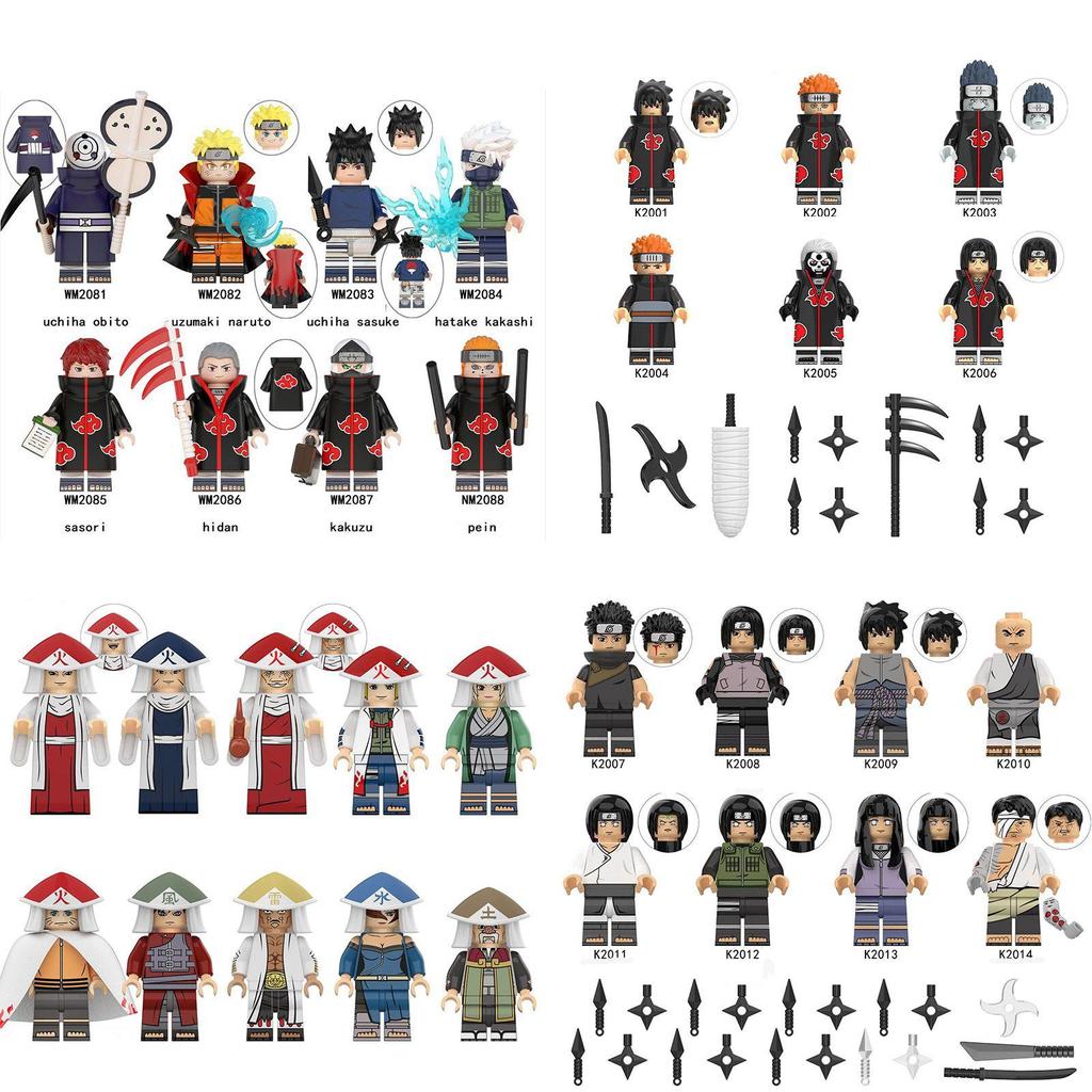 Naruto DIY Bausteine Figuren Set - Hochwertige Materialien Für Kinder Zum Bauen Ihrer Eigenen Helden