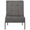 Vidaxl Fotel, 65X79X87 Cm, Ciemnoszary, Obity Aksamitem