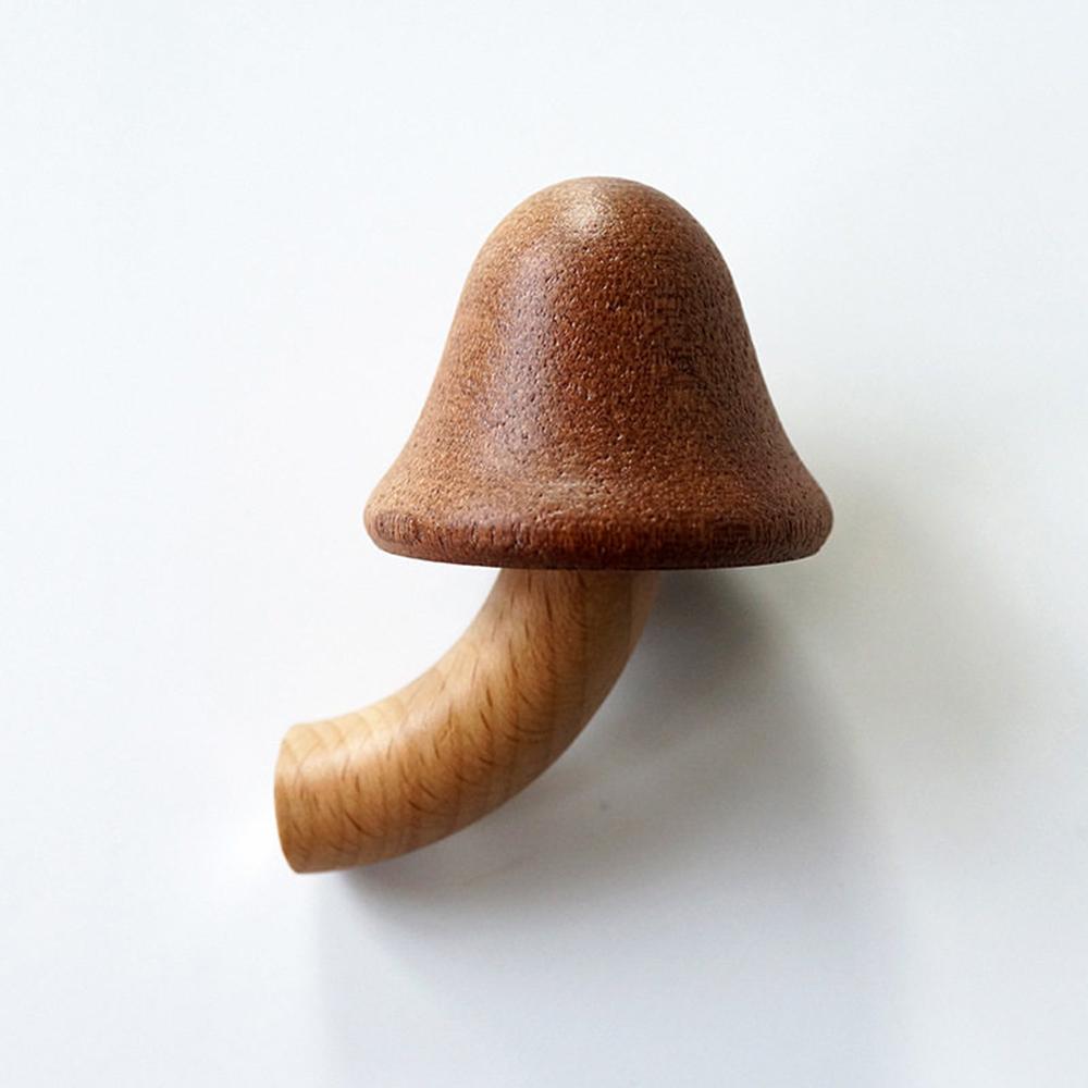 Mushroom Wooden Fridge Magnet Refrigerator Magnet Handmade 3D Solid Wood Magnet Fridge Magnets Magnetic Kitchen Decor Gift Room