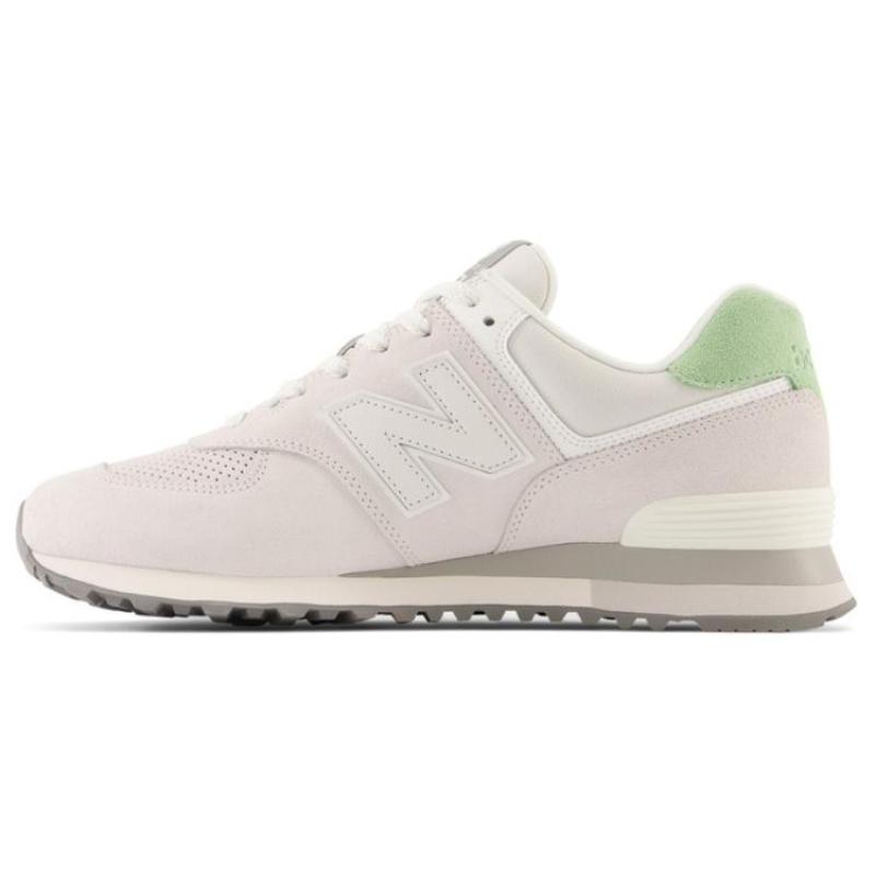 

New Balance 574 Light Grey Green Mismatched Heel Tab Sneakers U574WC2 44 бежевый