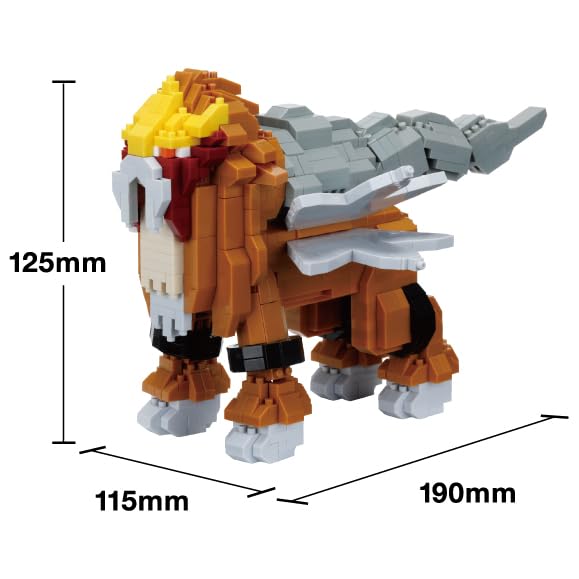 Kawada Nanoblock Энтэй Делюкс издание 7 x 28 x 21 Возраст 12+ и Внутренний Покемон (NBPM_108), см, вверх, Украшение, Хобби, NBPM_108