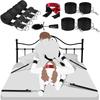 Couple Sex Toy | Adjustable 4-piece Independent Shoulder Straps, Handcuffs, Ankle Handcuffs, Eye Mask, Tickler Adult Sex Toy for Men and Women