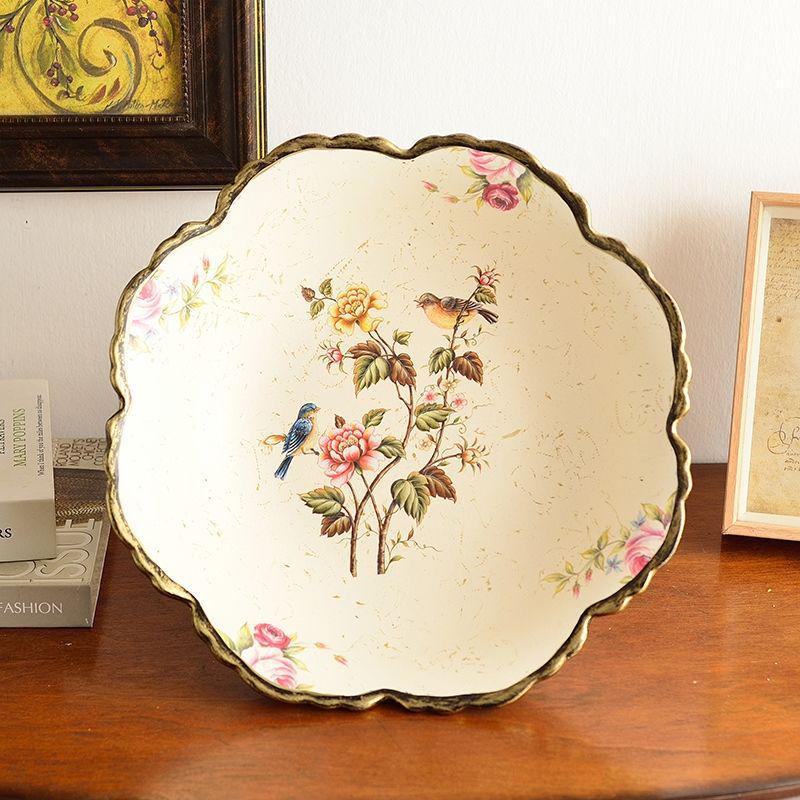 Retro Ceramic Fruit Bowl Set for Living Room and Dining Table